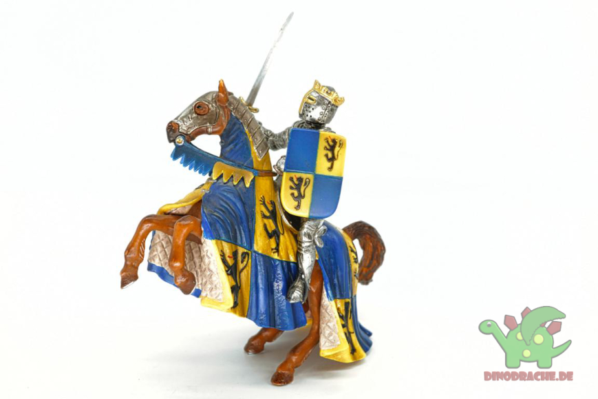 Schleich Löwenritter Fürst auf steigendem Pferd 70009